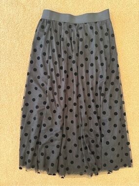 Boden Women's Isabella Tulle Midi Skirt - Black - Mid Length Skirt size 8